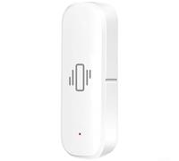 per Zigbee Sensore di Vibrazione per Smart per Casa Porta Finestra Contatto G-Sensor per Home Assistant ZigBee2MQTT Bianco 4x4cm(ZG-103ZL)