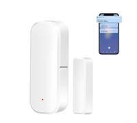 Per Zigbee Smart Door Sensor per Tuya WiFi Wireless Porta Sensore di Contatto con App Control, con Sensore Magnetico, Allarme con Notifica per la Sicurezza Domestica (1 pz per ZIGBEE)