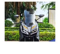 Per ZONTES Per 368D 368 D Modifica Motocicletta Parabrezza Anteriore Alza E Allarga Parabrezza Protezione Intemperie Occhiali Con Staffa Cupolino Touring(Grey 53cm)