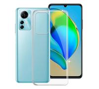 per ZTE Blade A72s Cover, KJYF Trasparente Sottile Case Morbido TPU-Silicone Protettivo Custodia per ZTE Blade A72s, Anti-Graffio Anti-Ingiallimento, 6.75 pollici - Cristallo