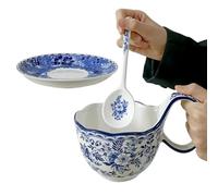 Per Zuppa Con Manico Ad Anello 500ml Adatta Al Microonde Con Motivo