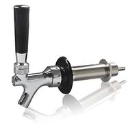 PERA 4-1/2 pollici Shank Draft Beer Tap Keg Facuet Cromato Keg Tap No-Rust No-Leak Birra Rubinetto con 1/4 Barb Keg Rubinetto Kegerator Parti per Homebrew