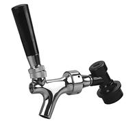 Pera Acciaio Inossidabile STEM Birra barile Rubinetto Rubinetto con Ball Lock scollegare Corpo Cromato