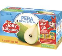 Pera Succo e Polpa, Colombani Il Sapore Che Ami, Pack 4 Confezioni da 6 x 125 cl Totale 3 L