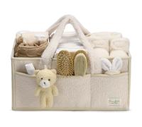 PeraBella Organizer per pannolini per fasciatoio, cestino portaoggetti, organizer per auto e asilo, portatile, regalo per baby shower