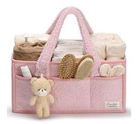 PeraBella, organizer per pannolini per neonati - Grande fasciatoio e organizer per auto, cestino di stoccaggio per cameretta, perfetto per bambina o bambino