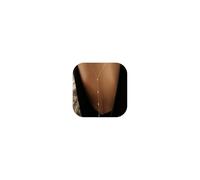 Peraca Cris Collana a catena per il corpo per abito senza schienale Collana a catena d'oro Collana sexy Bikini catene in vita per gioielli per il corpo da spiaggia Regali, lega metall, Nessuna pietra