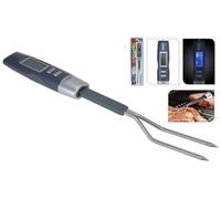 Peraga 553552 - Forchettone in acciaio con termometro digitale, 36cm, 1 pz.