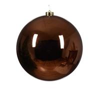 PERAGA GARDEN 1 Pallina 20CM Marrone Espresso Lucido Natale ADDOBBI Decoro Albero