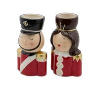 PERAGA GARDEN 1 Vaso SOLDATINO Lui O LEI 12XH23CM ADDOBBI Natale Decor