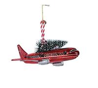 PERAGA GARDEN Ciondolo Natalizio Aereo con Albero di Natale 15,9CM ADDOBBI Natale Albero