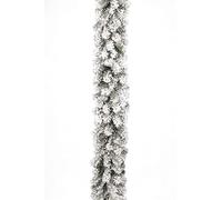 PERAGA GARDEN Ghirlanda Boa INNEVATA con PIGNE H270CM Ø25CM Natale ADDOBBI FUORIPORTA