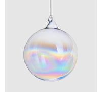 PERAGA GARDEN Pallina in Vetro Iridescente 12CM Natale ADDOBBI Albero