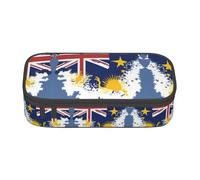 perangg Niue - Astuccio con bandiera topografica, grande capacità, con cerniera, per ufficio e università