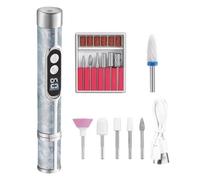 Perceuse À Ongles - Rechargeable À Faible Bruit Avec 18 | Ensemble De Perceuse À Onglēs Portable Sans Fil | Lime Électrique 11000 Tr/min, Pour La Maison, Le Salon, Les Voyages, Les Ongles Des