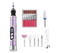 Perceuse À Ongles - Rechargeable À Faible Bruit Avec 18 | Ensemble De Perceuse À Onglēs Portable Sans Fil | Lime Électrique 11000 Tr/min, Pour La Maison, Le Salon, Les Voyages, Les Ongles Des