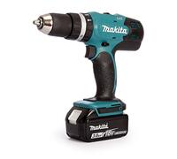 Trapano avvitatore a percussione a batteria MAKITA 18 V 2 batterie 3 Ah 13 mm e custodia - DHP453SFE