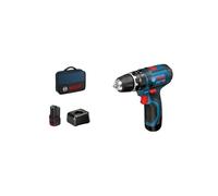 Perceuse a percussion sans fil BOSCH PROFESSIONAL GSB 12V-15 + 2 batteries 2,0Ah + GAL 12V-20 + sacoche