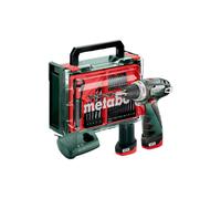 Perceuse-visseuse senza filo Metabo PowerMaxx BS Basic Set 600080710 12 V 2 Ah Li-Ion + 2 batterie, + caricatore, brushless