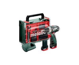 Perceuse-visseuse senza filo Metabo PowerMaxx BS Basic Set 600080710 12 V 2 Ah Li-Ion + 2 batterie, + caricatore, brushless