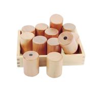 Percezione Barica - 12 Cilindretti in Legno per Riconoscimento del Peso