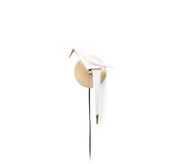 Perch Light Applique Piccola Ottone/Bianco
