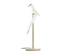 Perch Light Lampada da Tavolo Ottone/Bianco