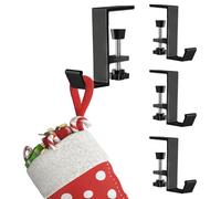 Percha Para Guirnalda - Gancho Para Chimenea | Gancho Para Puerta De Navidad | Ganch Para Colgar Guirnalda | Ganchos Metálicos Sin Taladro Para Repisas De Chimenea, Decoración Para Invierno, Sala De