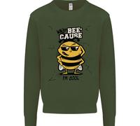 Perché? Bee-Cause Sono Figo Divertente Felpa Per Bambini