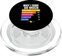 Perché bevo così tanto: grafico Pickleball PopSockets PopGrip per MagSafe