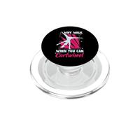 Perché camminare quando puoi cartwheel Acrobatics Coach Gymnastics PopSockets PopGrip per MagSafe