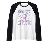 Perché Camminare Quando Puoi Fare la Ruota Ginnastica Maglia con Maniche Raglan