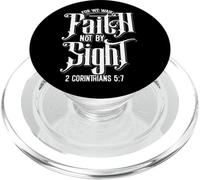 Perché camminiamo la fede non per vista Bibbia Versetto 2 Corinzi 5:7 PopSockets PopGrip per MagSafe