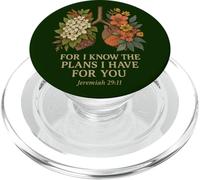 Perché conosco i piani Bibbia botanica versetto cristiano PopSockets PopGrip per MagSafe