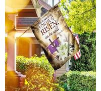 Perché È Risorto Come Aveva Detto La Pasqua Bandiere Pirati Multicolore Bandiere All'Aperto Doppio Lato Bandiera Da Cortile Decorazione Per Giardino Esterni Interni S