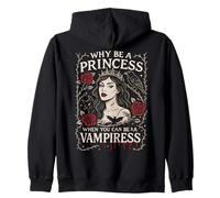 perché Essere Una Principessa Quando puoi Essere Una Vampira Arte Gotica Felpa con Cappuccio
