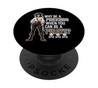 Perché Essere Una Principessa Quando Si Può Essere Un Pirata? Teschi Ossa PopSockets PopGrip Adesivo