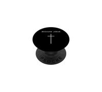 Perché Gesù Croce Minimalista Religioso PopSockets PopGrip Adesivo