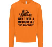 Perché Guida Una Moto Biker Divertente Felpa Uomo