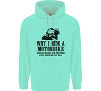 Perché Guida Una Moto Biker Uomo Felpa