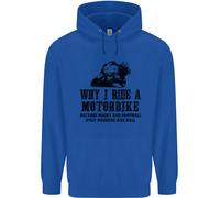 Perché Guida Una Moto Biker Uomo Felpa