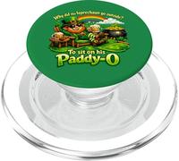 Perché il leprechaun è andato fuori Papà scherza il giorno di San Patrizio PopSockets PopGrip per MagSafe