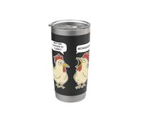 Perché il pollo è così divertente perché scherzo divertente per gli amanti dei polli Bicchiere termico in acciaio inox doppia parete