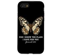 Perché io conosco i piani che ho per te Geremia 29:11 Farfalla Custodia per iPhone SE (2020) / 7/8