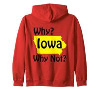 perché Iowa? perché No? Felpa con Cappuccio