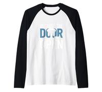 Perché la porta era aperta paracadutista divertente paracadutismo Maglia con Maniche Raglan
