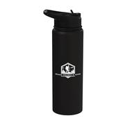Perché la violenza è sbagliata - Divertente amante delle escursioni minimalista Stainless Steel Insulated Water Bottle
