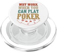 Perché lavorare quando si può poker casinò carte da gioco PopSockets PopGrip per MagSafe
