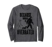 perché Normale è sopravvalutato Alien Bigfoot Walking Bassotto Maglia a Manica