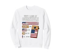 perché perdo a Cornhole Divertente Cornhole Giocatore Felpa